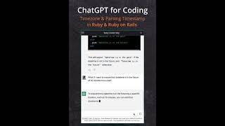 ChatGPT Tips for Coding - Timezone & Timestamp Parsing in Ruby and Rails on Rails #shorts