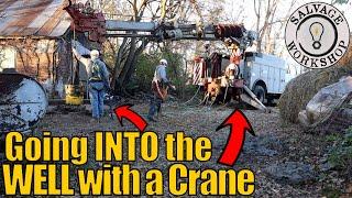 Can we SAVE the WELL at the Farm with a Crane & HAND Tools? ~ Putting my Auger Crane Truck to WORK!