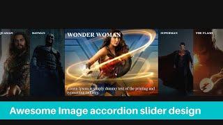 Awesome Image accordion slider design using Pure HTML and CSS || Naren Technical