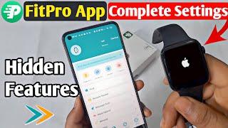FitPro App Complete Setting | FitPro Watch Connect to Android | i7 Pro Max Smartwatch all features