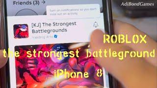 Roblox the strongest battleground di iPhone 8