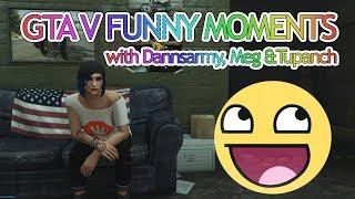 Befriending a Tractor n stuff - GTA V Funny Moments with Dannsarmy, Meg & Tupanch