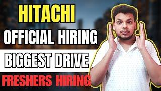 Hitachi Biggest Recruitment | Fresher Hiring | Test & Mails | OFF Campus Drive For 2024 Batch