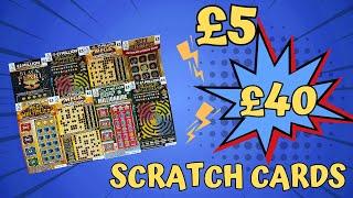  £40 Gamble with £5 allwyn scratch cards. £1 million jackpots! 