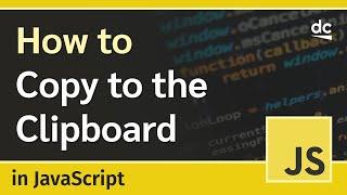 Copying Text to Clipboard in HTML & JavaScript - Tutorial For Beginners