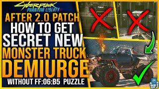 Cyberpunk 2077 How To Get NEW Mackinaw "DEMIURGE" Monster Truck - Without FF:06:B5 Puzzle - FAST WAY