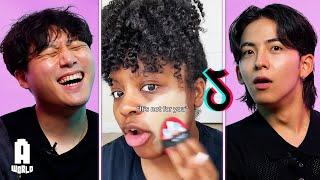 Korean Guys React To Crazy "GIRL TikToks" For the First Time..!!