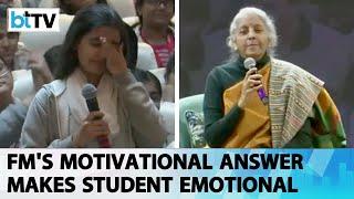 Listen To What FM Nirmala Sitharaman Tells Young Kids At Yuva Shakti Samvad In Kota