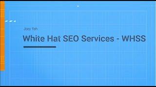 White Hat SEO Services Channel Trailer - WHSS #whitehatseo #seotips #seotutorial