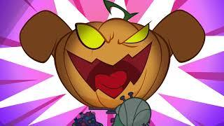 Om Nom Stories: New Neighbors - Pumpkin Candy Curse | Halloween Horror Stories for Kids