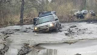 Land Rover Discovery 3, Toyota Land Cruiser 100, Nissan Patrol Y61 катаются с УАЗами и ОДНОЙ НИВОЙ