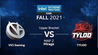 CS:GO - TYLOO vs. ViCi Gaming [Mirage] Map 2 - IEM Fall 2021 - Upper Bracket - AS