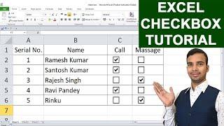 How To Insert Checkbox In MS-Excel In 5 Minutes by c tech