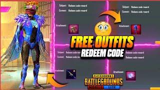 PUBG MOBILE LITE फ्री OUTFITS REDEEM CODES | फ्री OUTFITS IN PUBG LITE