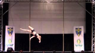 Pole SM 2015 Polina Zakharina Professionell Dam- Swedish Nationals in Pole Sport 2015