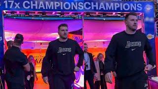 Luka Doncic's Reaction in Tunnel When Lakers Fans Surprised Him & Chanted MVP, MVP vs Warriors