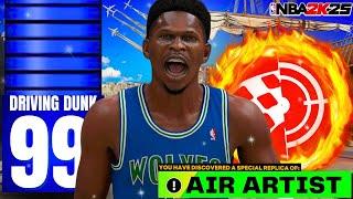 99 DUNK + 99 3PT + 99 BALL HANDLE ANTHONY EDWARDS BUILD CAN DO EVERYTHING!! BEST BUILD IN NBA 2K25!!