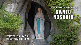 Il Santo Rosario di Lourdes di oggi, Lunedì 23 Settembre 2024, Misteri della Gioia