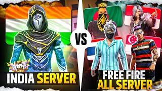 India Server Rank VS All Free Fire Server Rank Pusher