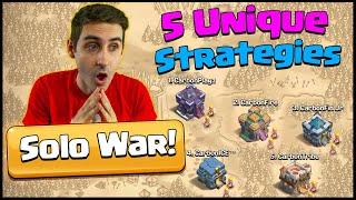 ONE Player doing 5 Different Strategies in War SOLO!