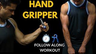 Hand Gripper Follow Along Workout - Strong & Vascular Forearms In 3mins.