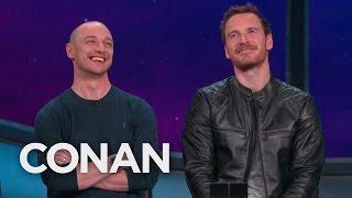 James McAvoy & Michael Fassbender’s Epic Love Story  - CONAN on TBS