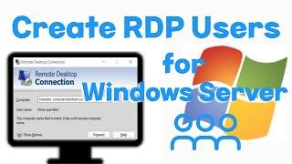 How to Create an RDP User for Windows Server