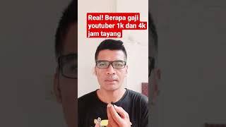 Berapa gaji youtuber 1000 subscriber dan 4000 jam tayang