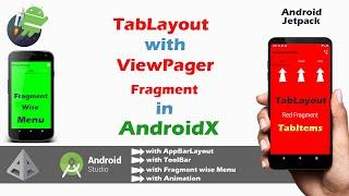 TabLayout in AndroidX | TabLayout with ViewPager | Fragment | Android Studio tutorials for beginner