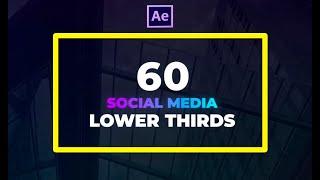 Free Template of 60 Social Media Lower Third for After Effects