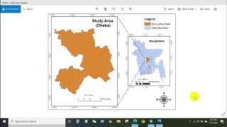 Study Area Mapping | Create Map Layout in ArcGIS