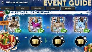 HOW TO GET FREE 3x 105 OVR ICON & REWARD IN FC MOBILE 25 | WINTER WONDER EVENT GUIDE FC MOBILE!