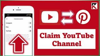 How To Claim Your YouTube Account On Pinterest | Connect YouTube