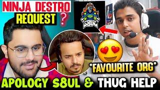 DESTRO Request “Goldy Bhai” SK Rossi Sorry S8UL Thug Help KRAFTON vs IGC 