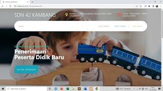 Aplikasi PPDB SD online berbasis web php