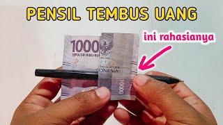 Very easy !! Pencil magic secret through paper money