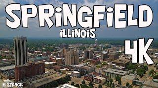 Springfield Illinois 4K /Main Attractions /Home of Abraham Lincoln! (DJI Mavic Air 2 Drone Footage)