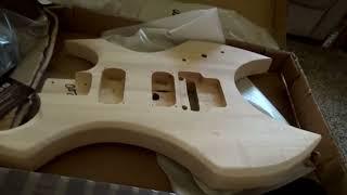 WUQIMUSC DIY Electric Guitar Kit Unboxing