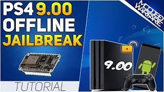 Running the 9.00 PS4 Jailbreak Offline using ESP8266, Android & PC