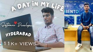 A day in the life of a Software Developer in Hyderabad ️| India.
