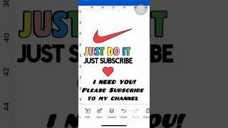 Nike Just Do It Just Subscribe. How cool would this be on a cup / T-Shirt. Please Subscribe to me ️