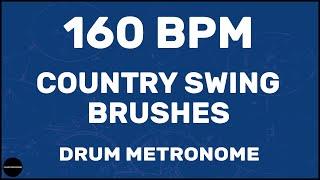 Country Swing Brushes | Drum Metronome Loop | 160 BPM