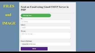 How to Send Email with Attachment in PHP  (File and Image) - Part - 3
