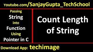 Count length of string by passing string into function using pointer in c programming