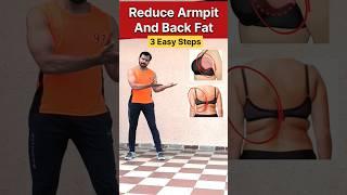 Lose armpit and back fat #youtubeshorts #fitness #trending #weightloss #workout #viral #shortvideo