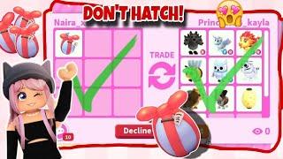 DONT HATCH!What People TRADE for CHRISTMAS FUTURE EGG in Adopt Me!?