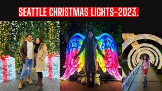 Seattle Christmas Lights 2023. #seattlevlog #christmas #pnw #seattlechristmasmarket #woodland