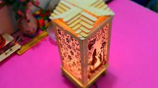 How to Make a Night Lamp with Popsicle Stick | DIY Night Lamp