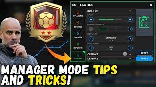 BEST MANAGER MODE TACTICS! TIPS AND TRICKS TO REACH FC CHAMPS IN MANAGER MODE! FC MOBILE 24