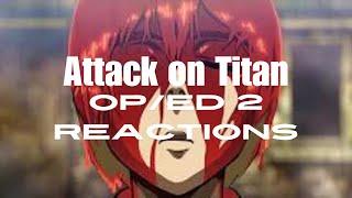 Attack on Titan - Opening 2 & Ending 2 REACTION | Intense Moments & Epic Music!